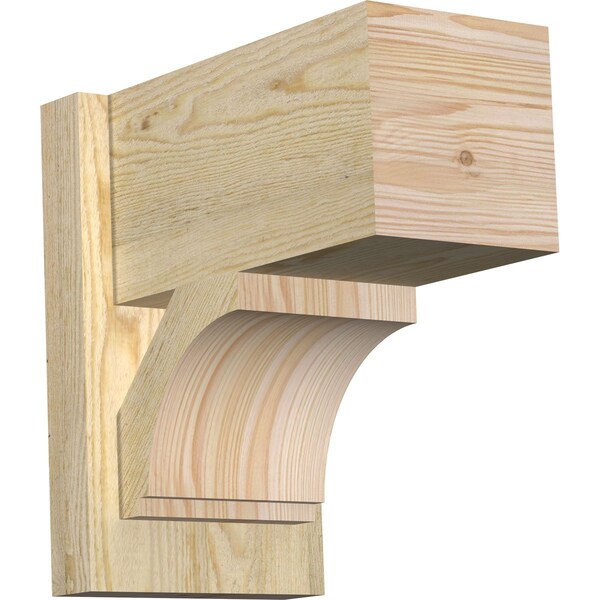 Ekena Millwork Imperial Block Rough Sawn Outlooker, Douglas Fir, 8"W x 14"D x 14"H OUT08X14X14IMP05RDF - main